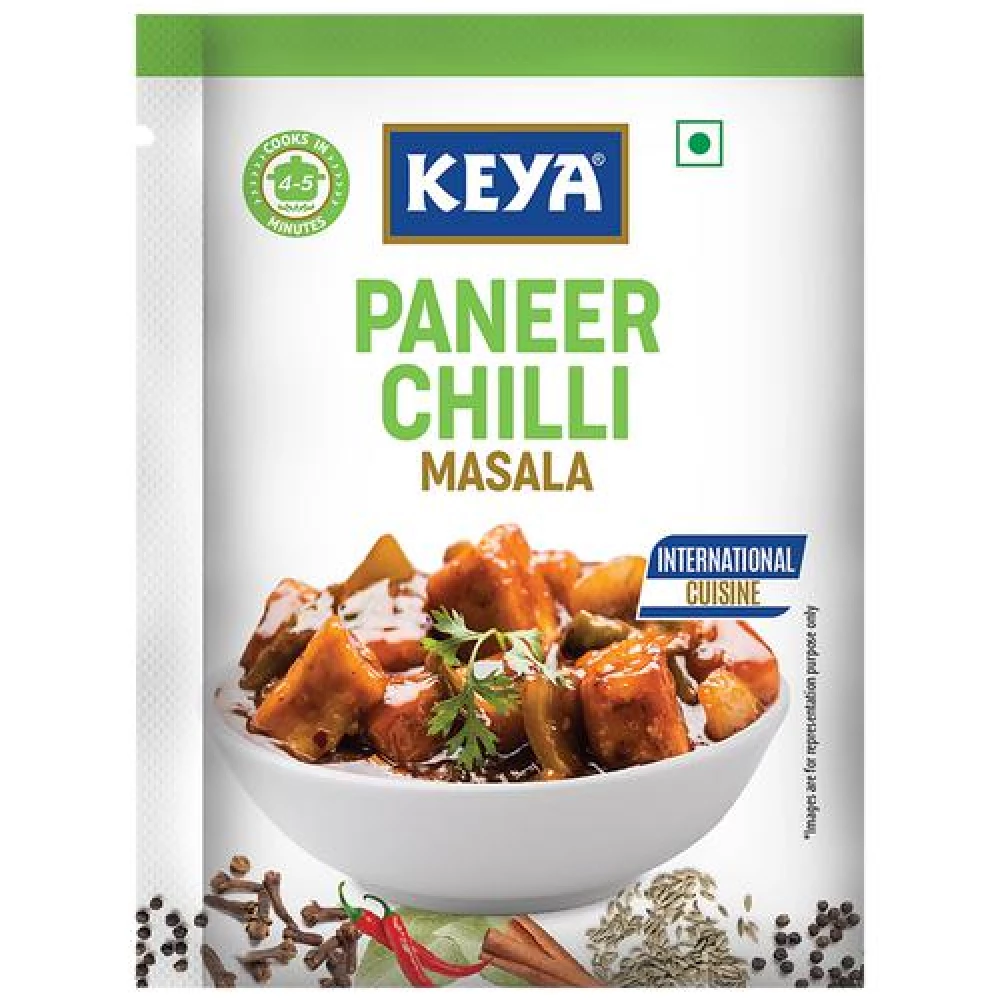 Keya Paneer Chilli Tastemaker - Cooks In 5 Minutes Keya Paneer Chilli Tastemaker - Cooks In 5 Minutes--20 g Sachet