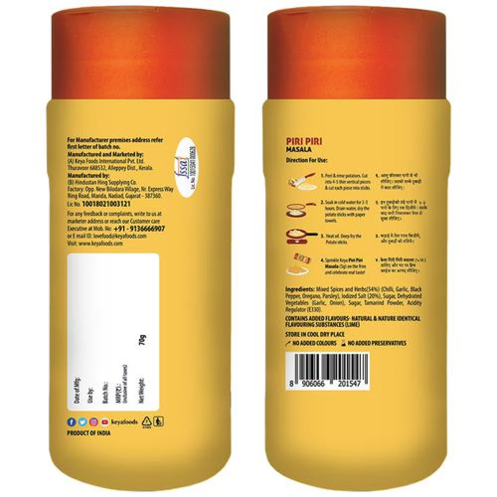 Keya Piri Piri Multipurpose Seasoning - Sprinkle To Dishes - Image 3