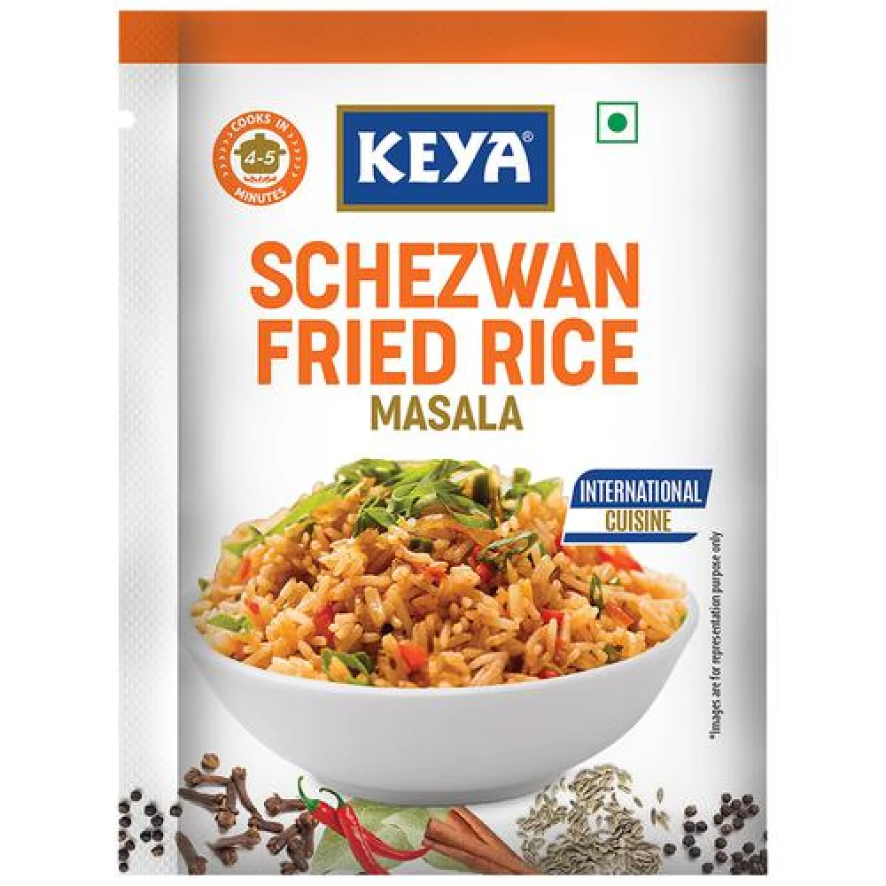 Keya Schezwan Fried Rice Tastemaker - Cooks In 5 Minutes Keya Schezwan Fried Rice Tastemaker - Cooks In 5 Minutes--20 g