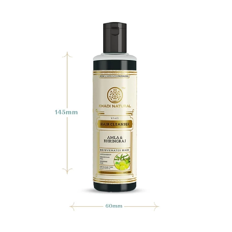 Khadi Natural Amla & Bhringraj Hair Cleanser SLS Paraben Free - Image 5