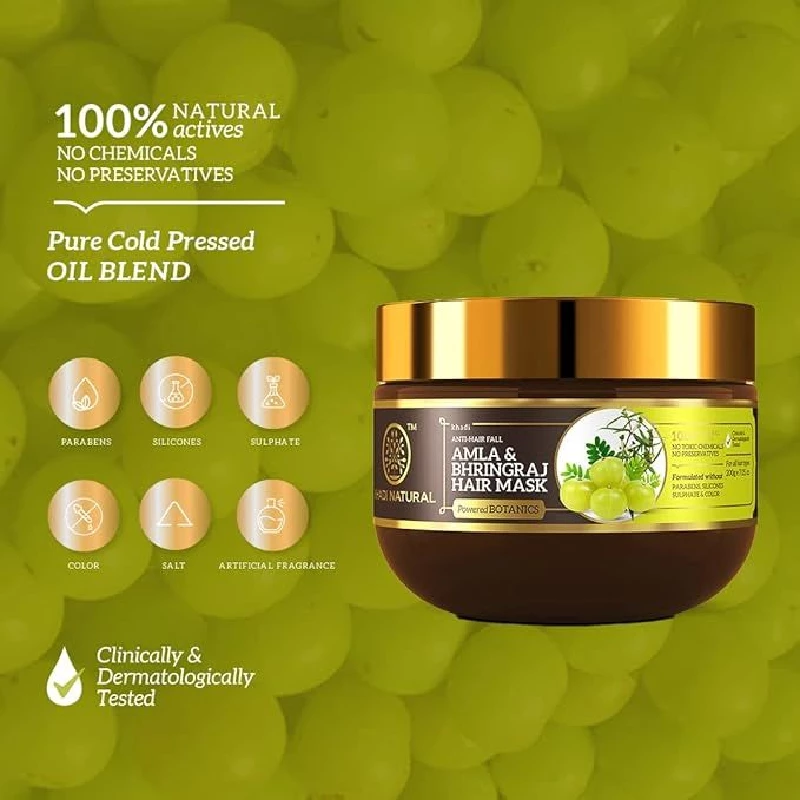 Khadi Natural Amla & Bhringraj Hair Mask - Image 3