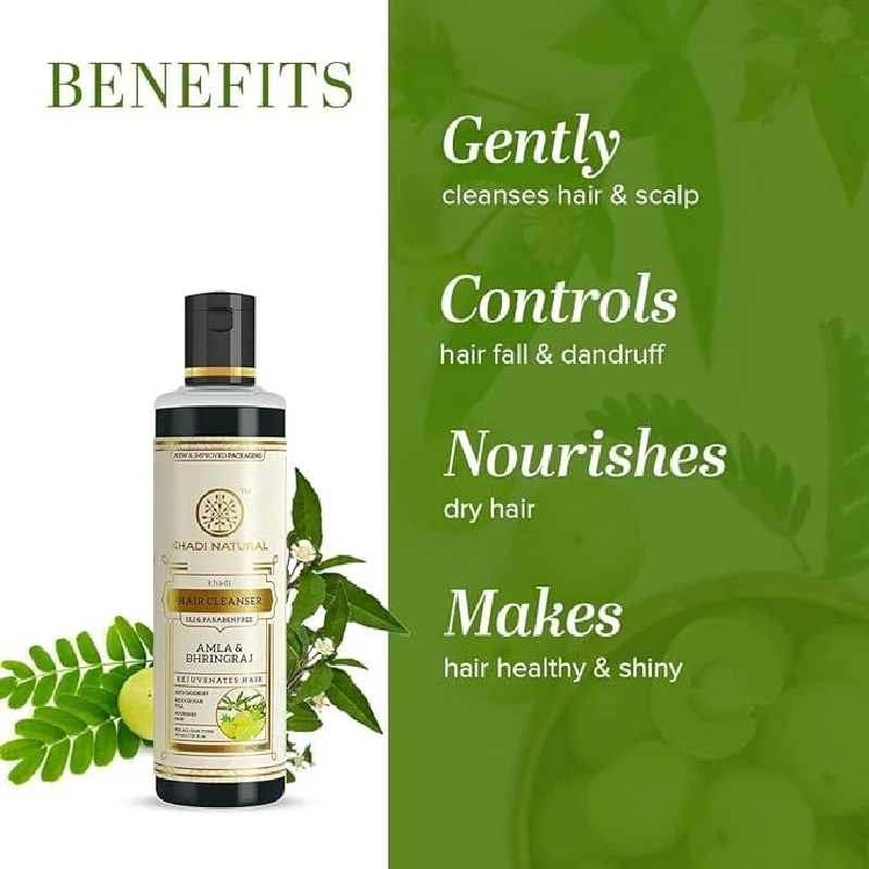 Khadi Natural Amla & Bhringraj Shampoo - Image 2