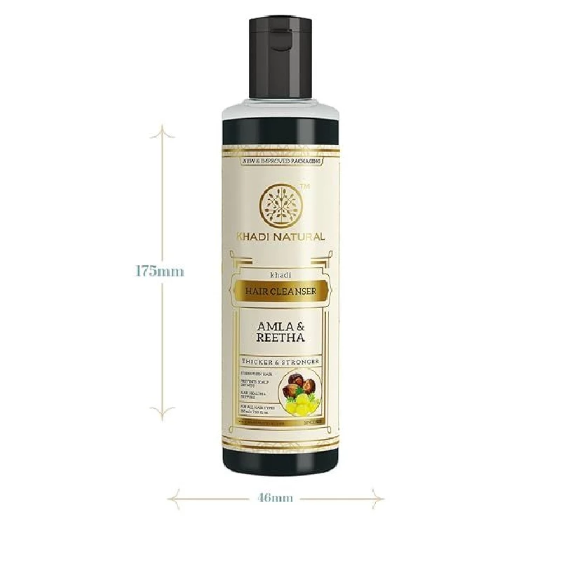 Khadi Natural Amla & Reetha Hair Cleanser (Shampoo) Thicker & Stronger Hair - Image 5