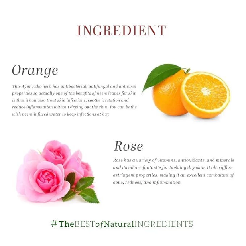 Khadi Natural Ayurvedic Rose & Orange Face Pack - Image 4