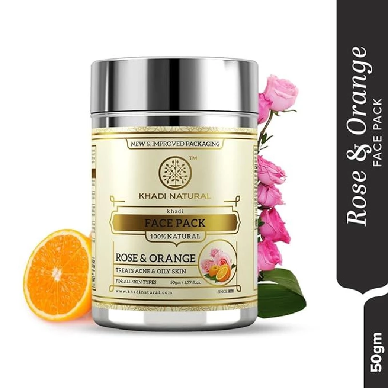 Khadi Natural Ayurvedic Rose & Orange Face Pack - Image 7