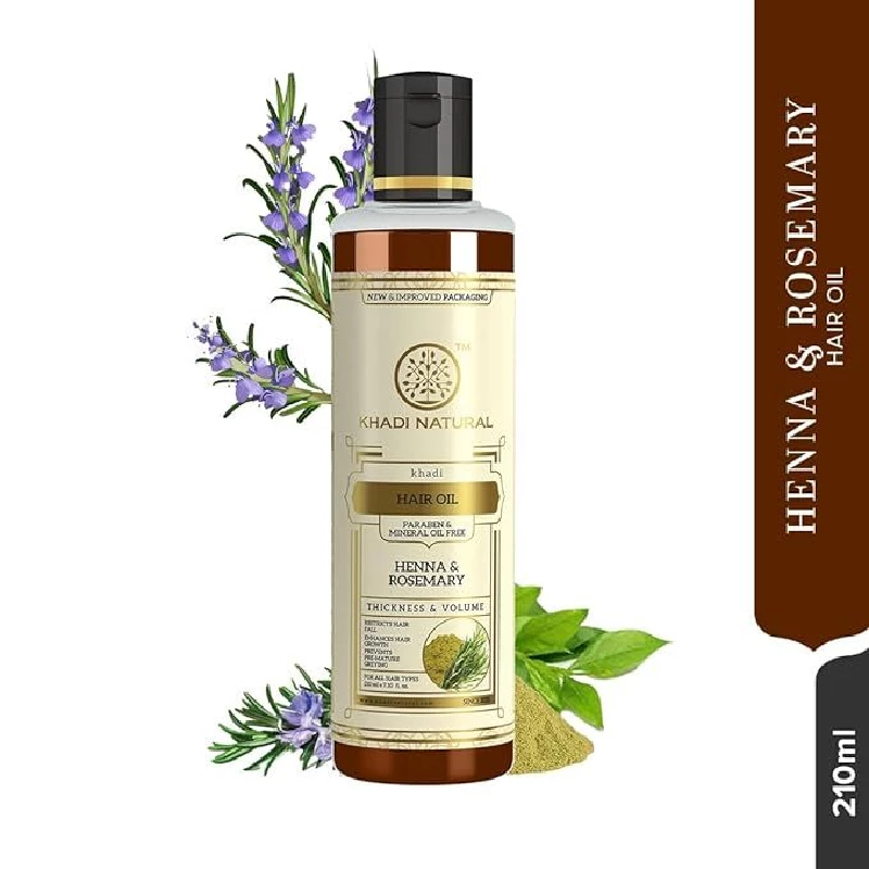 Khadi Natural Henna Rosemary Hair Oil For Hair Growth Paraben & Mineral Oil Free - Image 6