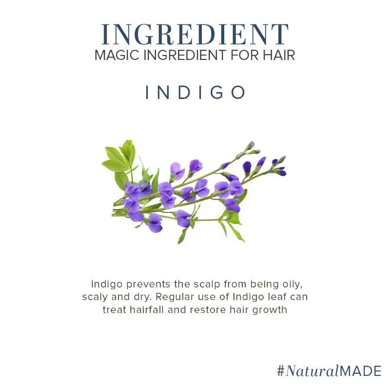 Khadi Natural Indigo Hair Color Reduce Hair Thinning - Image 3