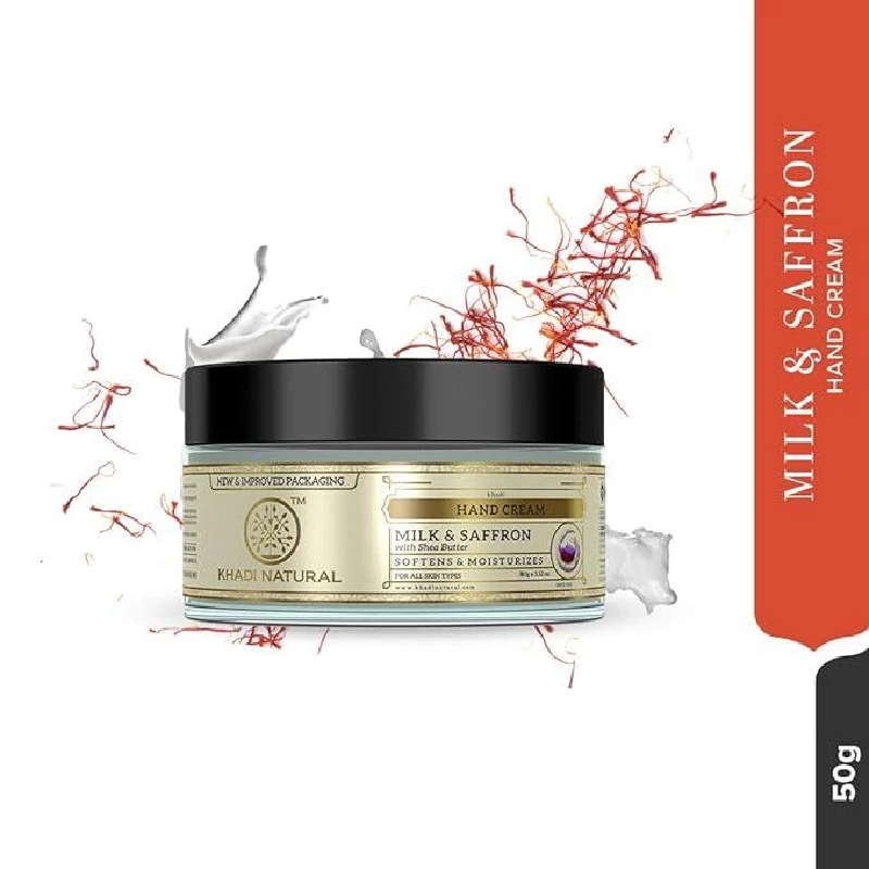 Khadi Natural Milk & Saffron Herbal Hand Cream - Image 5