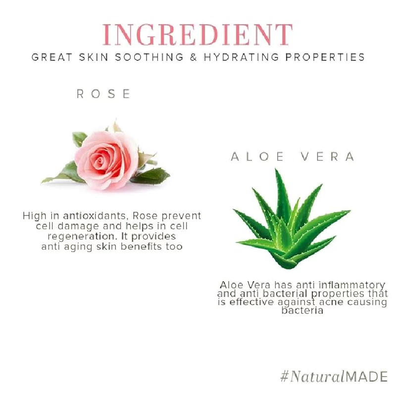 Khadi Natural Rose and Aloevera Face Massage Gel - Image 3