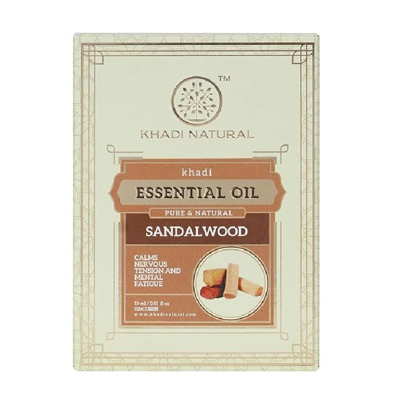 Khadi Natural Sandalwood Essential Oil Khadi Natural Sandalwood Essential Oil-Pack Size-15 ml
