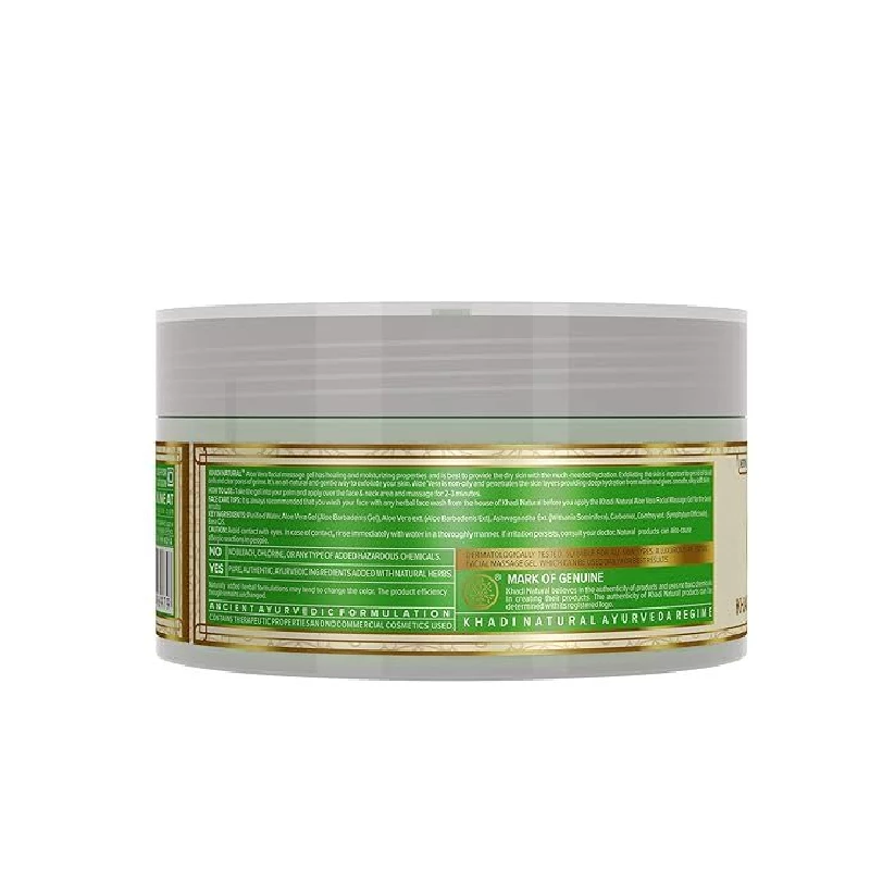 Khadi Natural Trasparent Aloe Vera Facial Massage Gel Hydrates & Soften Skin - Image 2