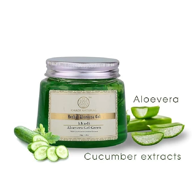 Khadi Natural Trasparent Aloe Vera Facial Massage Gel Hydrates & Soften Skin - Image 4