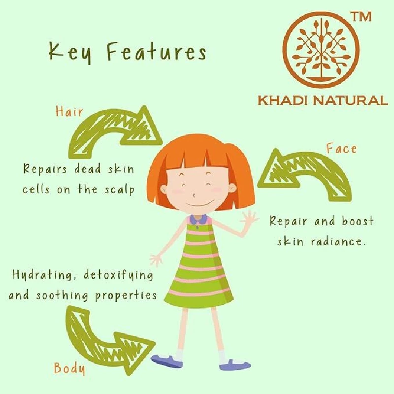 Khadi Natural Trasparent Aloe Vera Facial Massage Gel Hydrates & Soften Skin - Image 5
