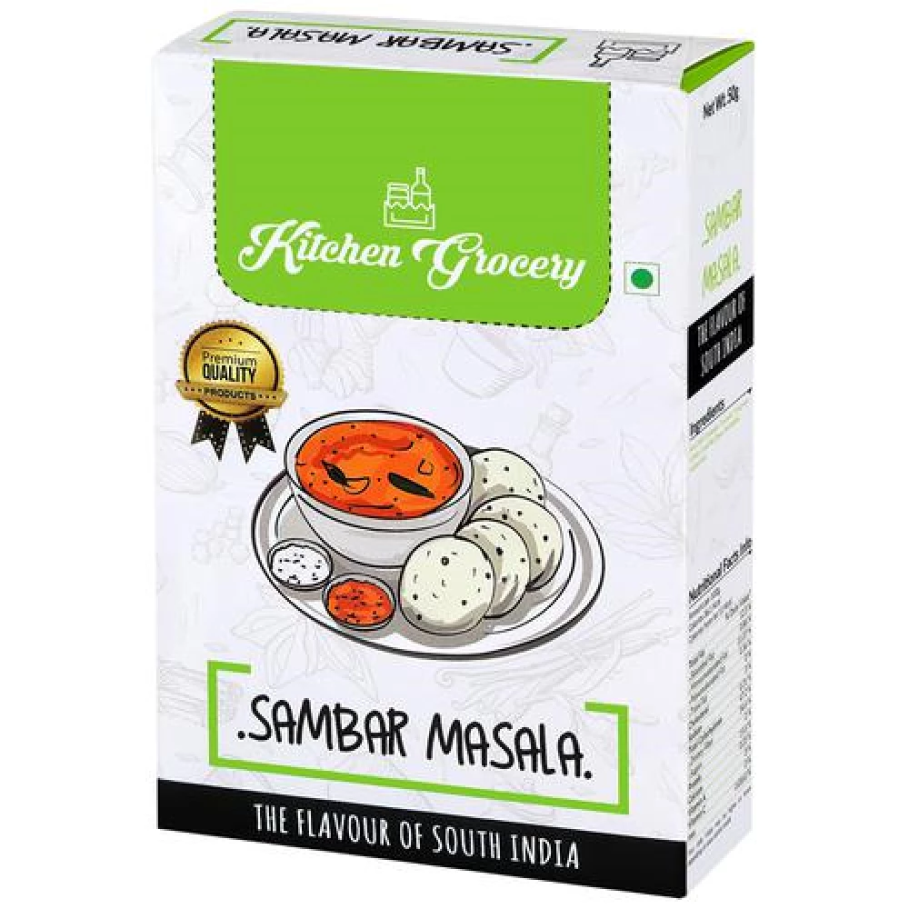 Kitchen Grocery Powder - Sambar Kitchen Grocery Powder - Sambar--50 g