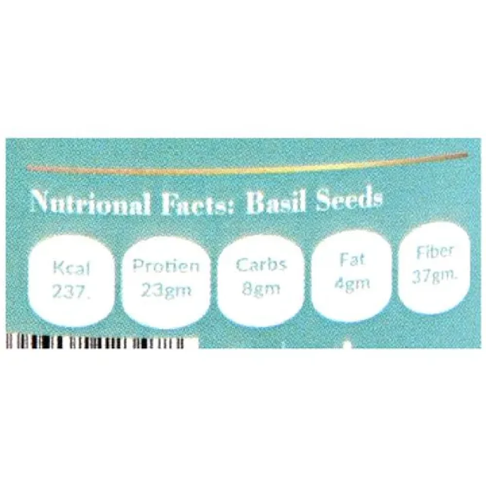 Kitchen Grocery Sabja/Basil Seeds - Mouth Freshener - Image 3