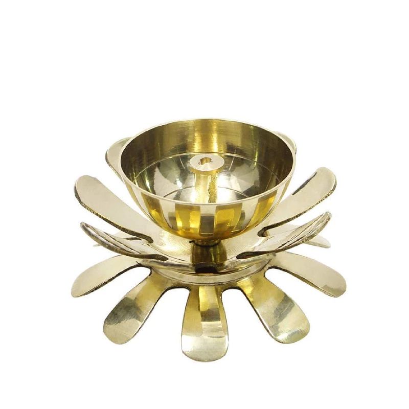 Klassic Decorative Two Layered Lotus Petal Shaped Akhand Diya