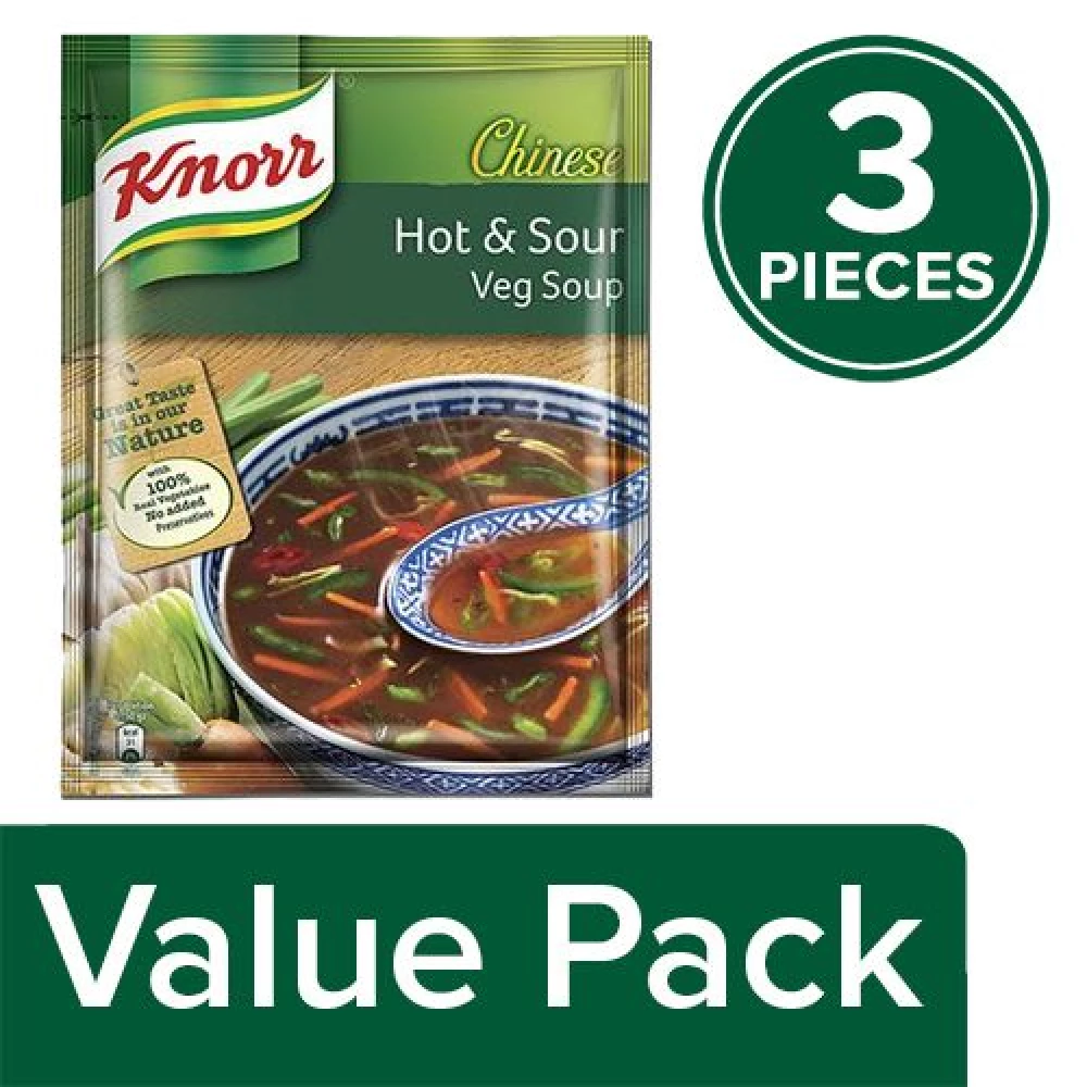Knorr Chinese Hot & Sour Veg Soup Knorr Chinese Hot & Sour Veg Soup--3x43 g Multipack