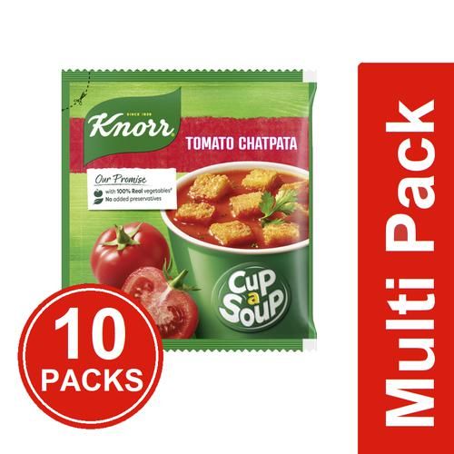 Knorr Instant Tomato Chatpata Cup-A-Soup Knorr Instant Tomato Chatpata Cup-A-Soup--10x14 g Multipack