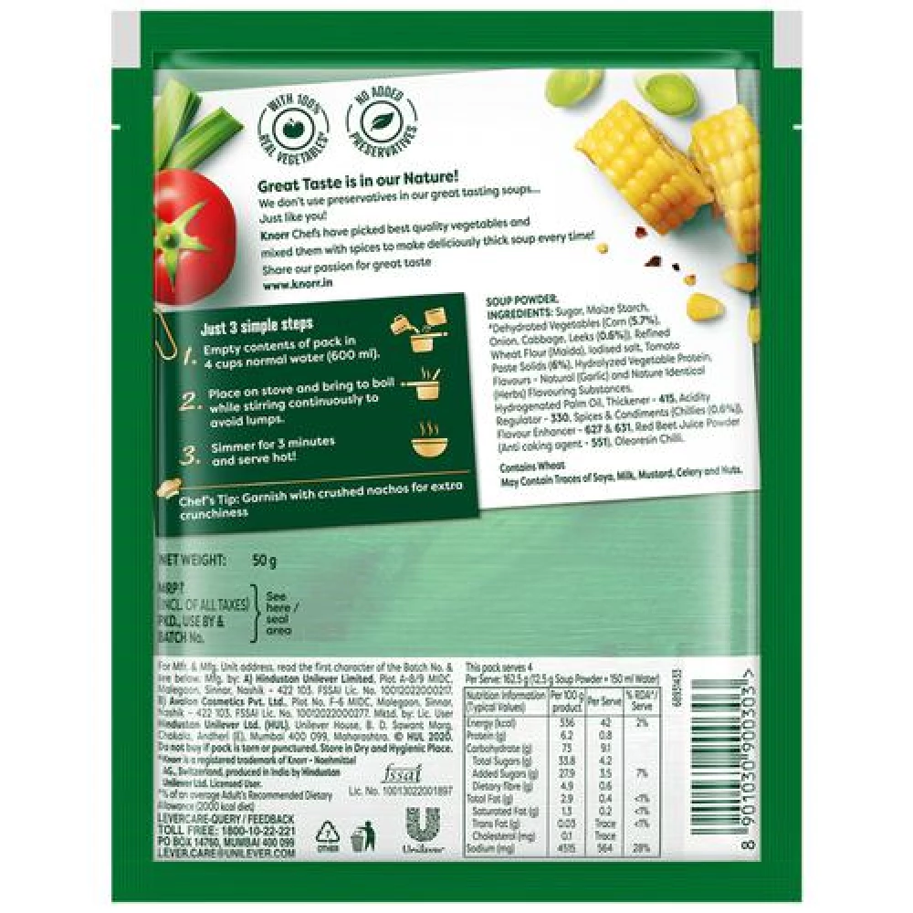 Knorr International Mexican Tomato Corn Soup - 100% Real Vegetables - Image 3