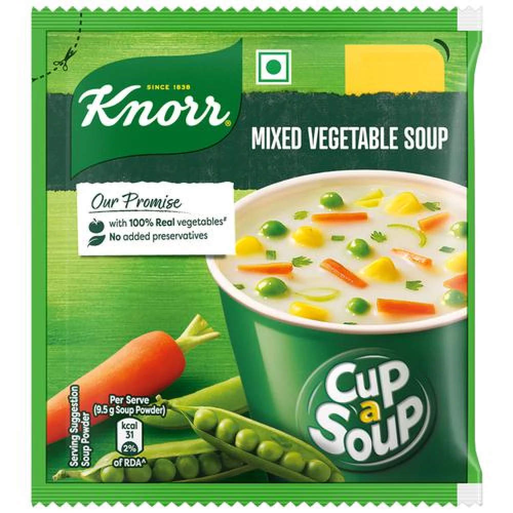 Knorr Mixed Vegetable Cup A Soup - No Added Preservatives - Image 2