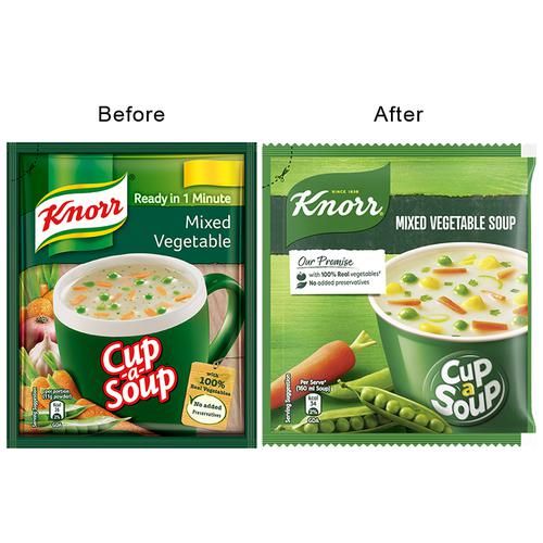 Knorr Mixed Vegetable Cup A Soup - No Added Preservatives - Image 7