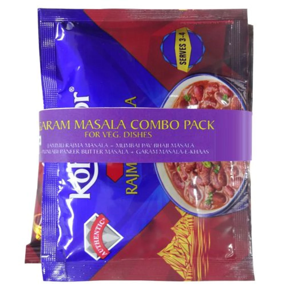 Kohinoor Masala Combo - Rajma 15 Gm + Pav Bhaji 15 Gm + Paneer 15 Gm + Garam Masala 40 Gm - Image 2
