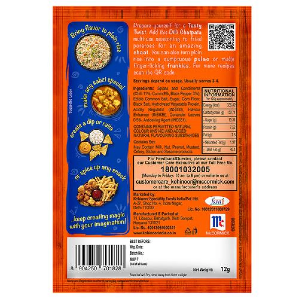 Kohinoor Tasty Twist Dilli Chatpata Multi-Use Seasoning - Image 2