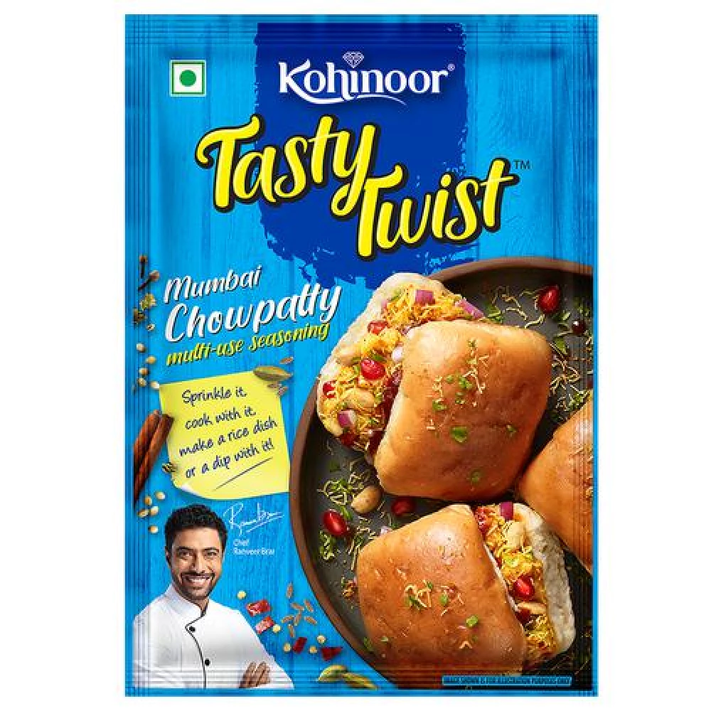 Kohinoor Tasty Twist Mumbai Chowpatty Multi-Use Seasoning Kohinoor Tasty Twist Mumbai Chowpatty Multi-Use Seasoning--12 g