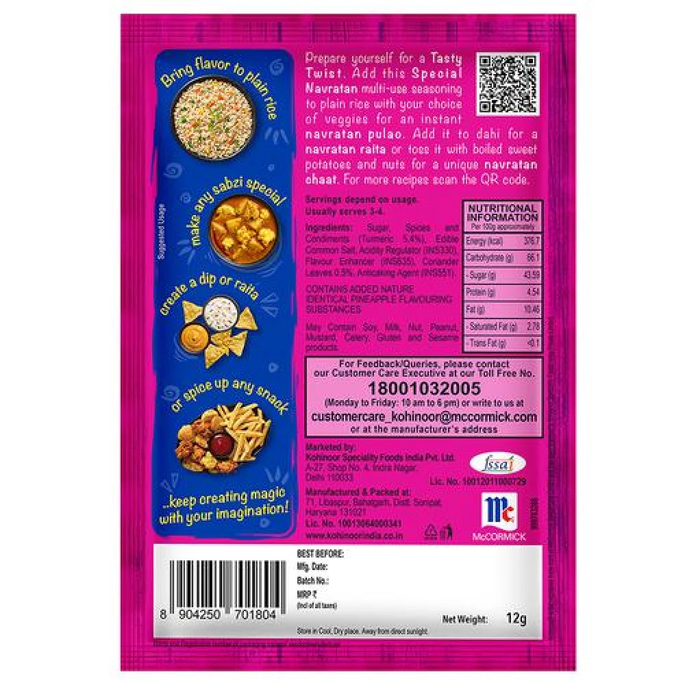 Kohinoor Tasty Twist Special Navratan Multi-Use Seasoning - Image 2