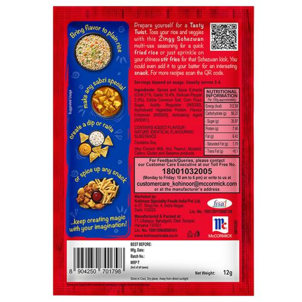 Kohinoor Tasty Twist Zingy Schezwan Multi-Use Seasoning - Image 2