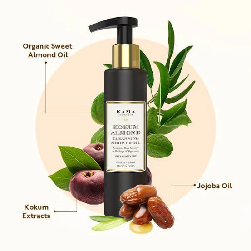 Kokum Almond Cleansing Shower Oil - Image 2