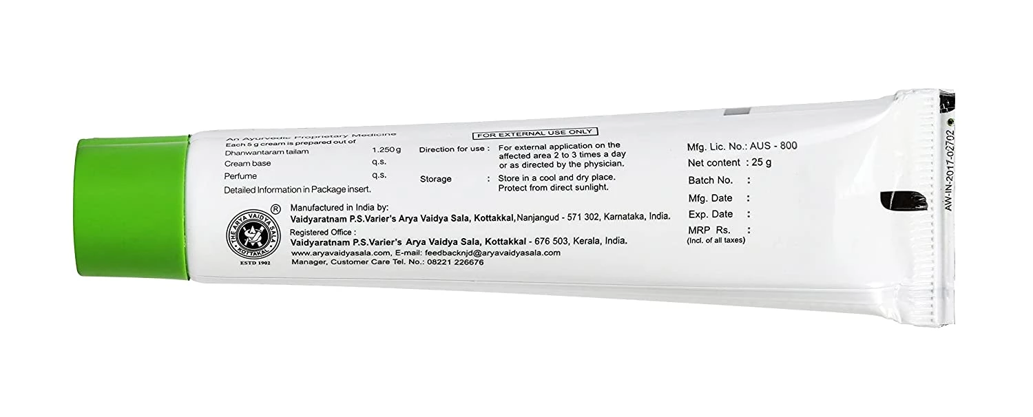 Kottakkal Ayurveda Dhanwantharam Cream - Image 2