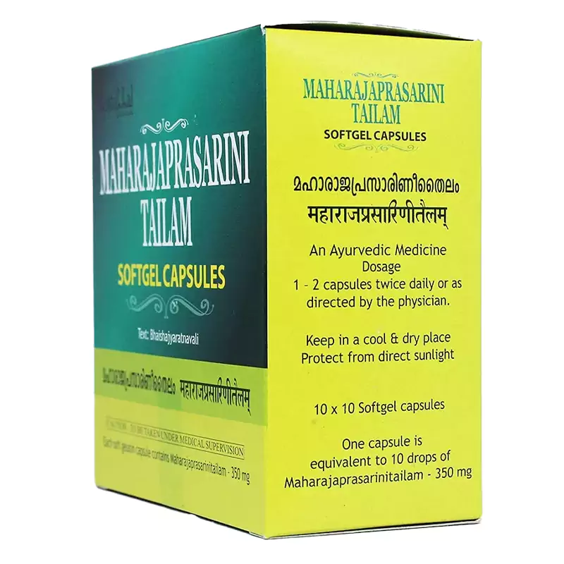 Kottakkal Ayurveda Maharajaprasarani Tailam Soft Gel Capsules - Image 2