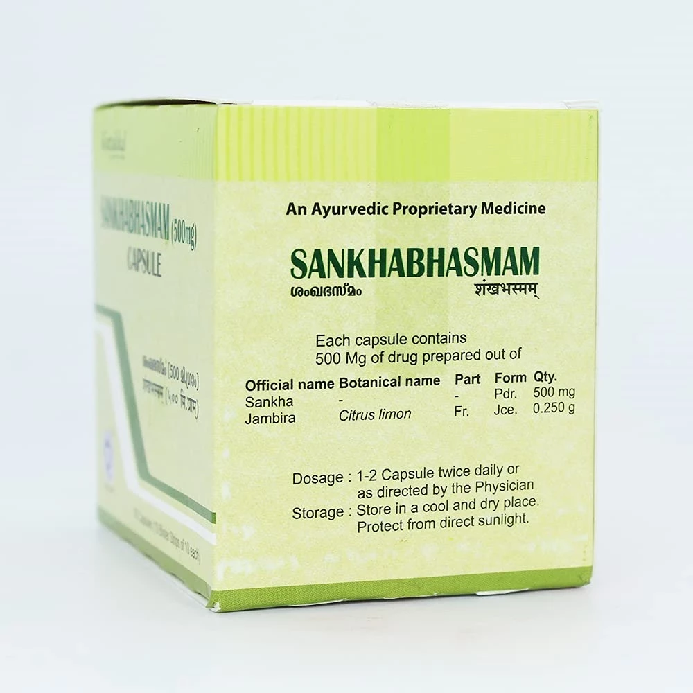 Kottakkal Ayurveda Sankha Bhasmam Capsules - Image 3