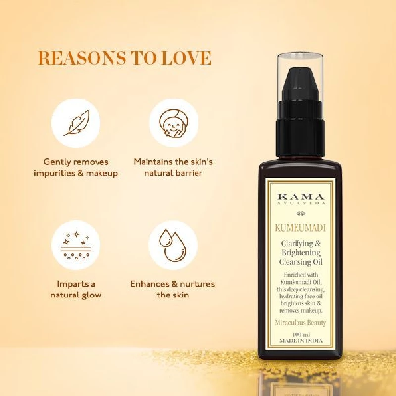 Kumkumadi Brightening Cleansing Oil - Image 2