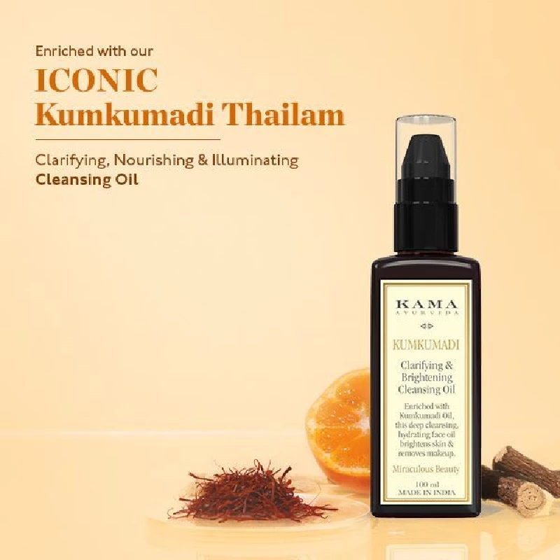 Kumkumadi Brightening Cleansing Oil - Image 3