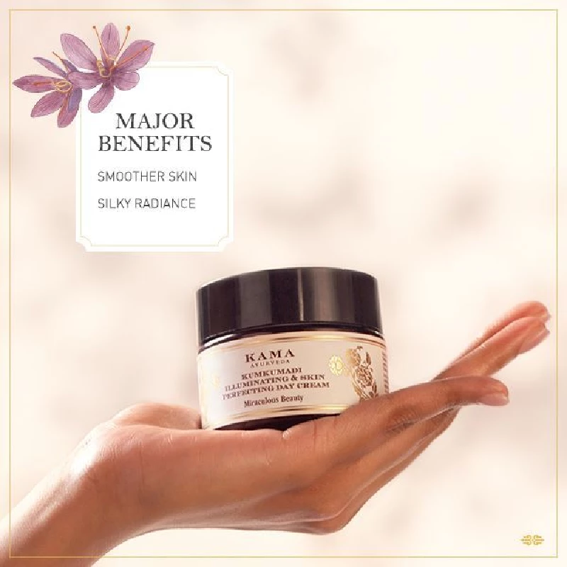 Kumkumadi Illuminating & Skin Perfecting Day Cream Kumkumadi Illuminating & Skin Perfecting Day Cream-Pack Size-8 g