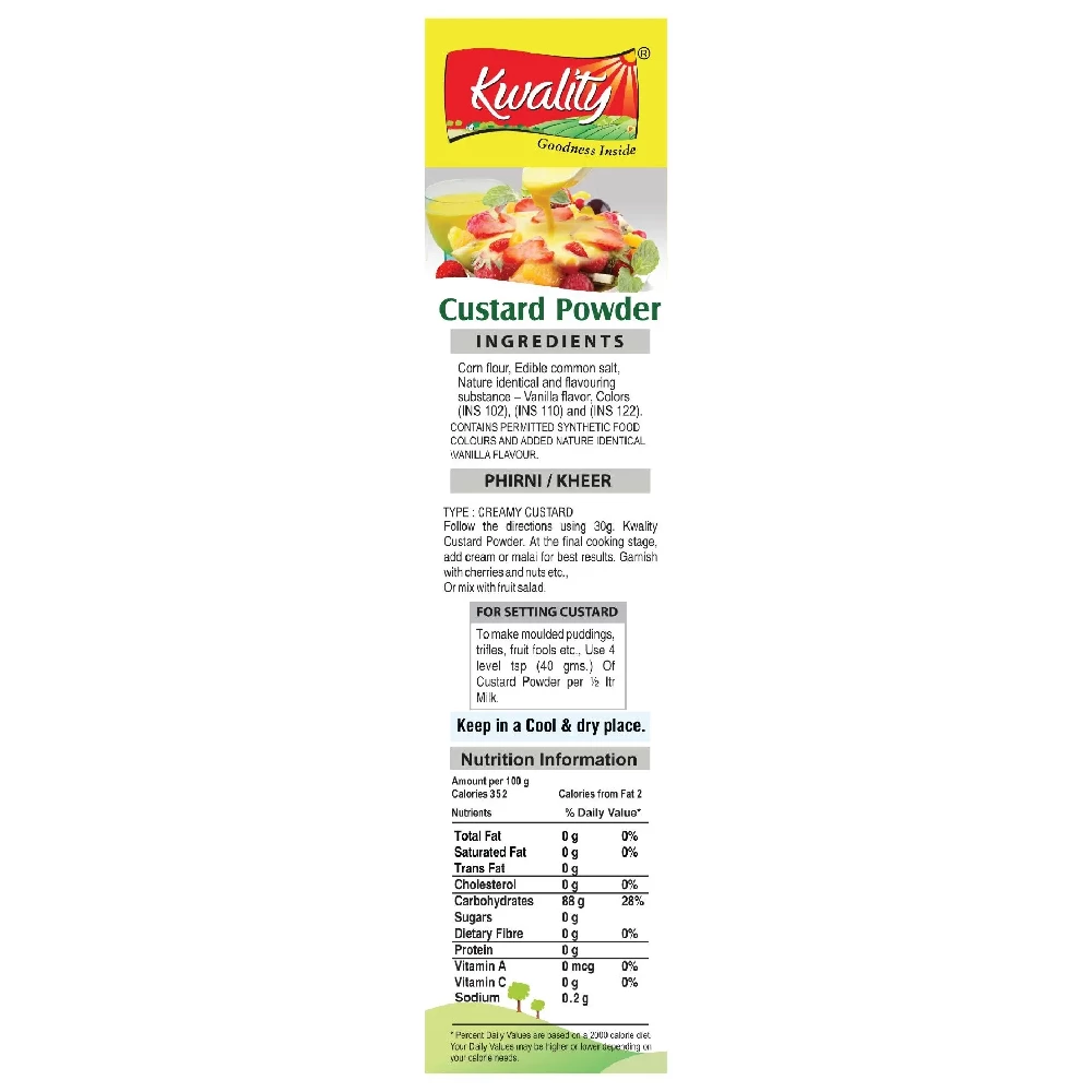 Kwality Custard Powder - Vanilla Flavour - Image 4