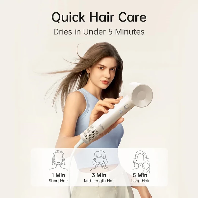 Laifen Hair Dryer Se Lite Low Dryer With 100,000 Rpm Brushless Motor,1400 Watts-Milk Tea - Image 3