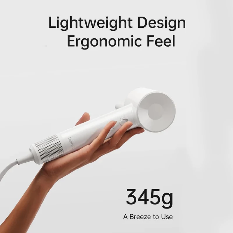 Laifen Hair Dryer Se Lite Low Dryer With 100,000 Rpm Brushless Motor,1400 Watts-White - Image 3