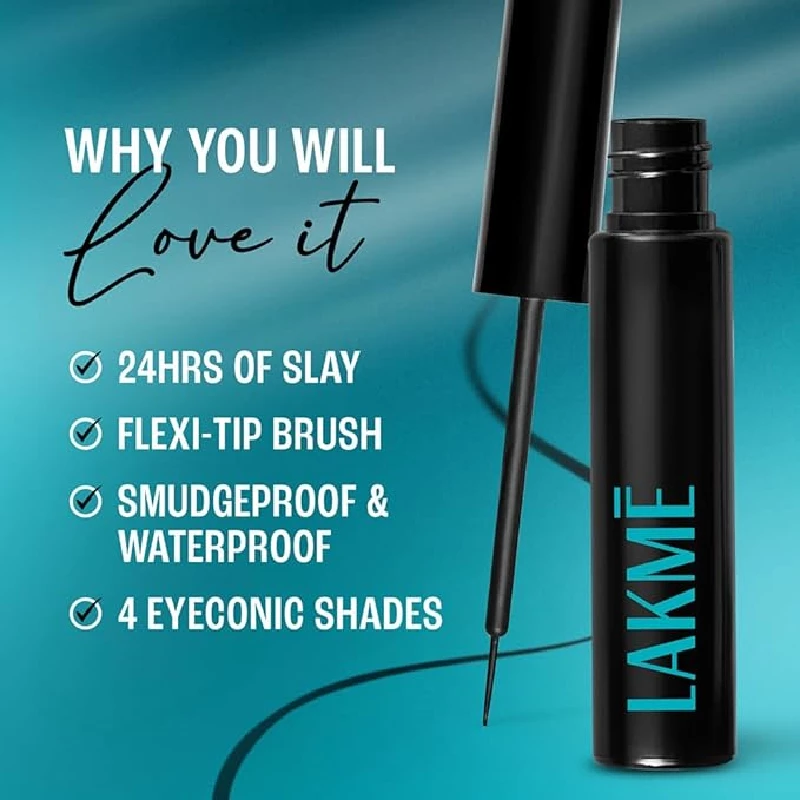 Lakme 9 To 5 Eyeconic Liquid Eyeliner Matte Finish - Image 5