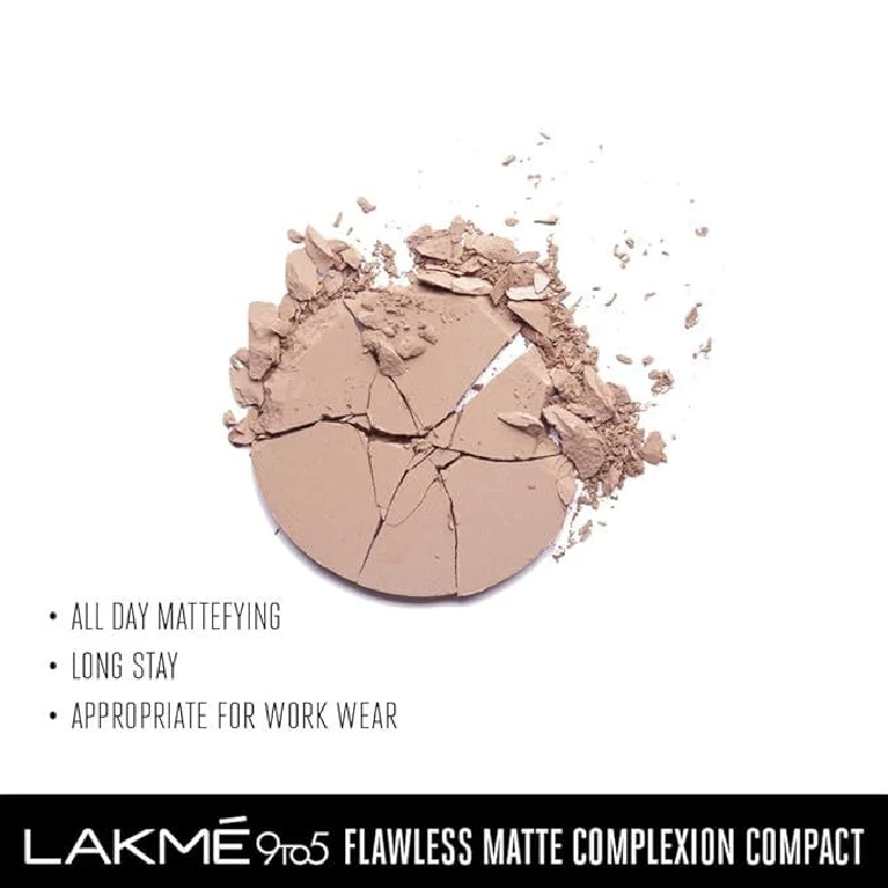 Lakme 9 to 5 Flawless Matte Complexion Compact Powder - Image 6