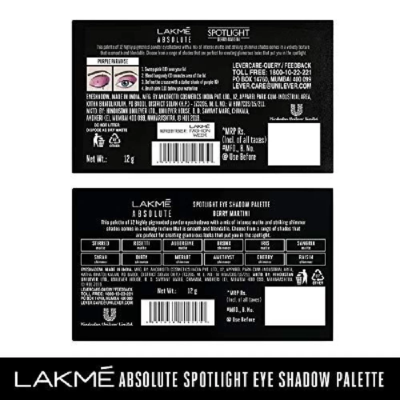 Lakme Absolute Spotlight Eye Shadow Palette - Image 2