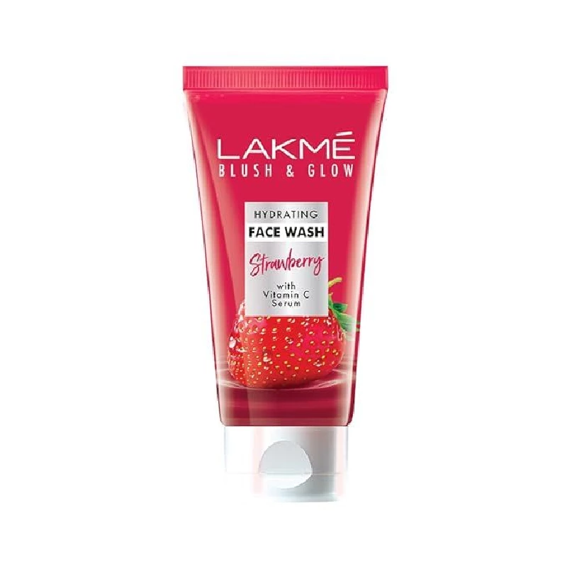 Lakme Blush & Glow Strawberry Refreshing Gel Face Wash Lakme Blush & Glow Strawberry Refreshing Gel Face Wash-Pack Size-100 g