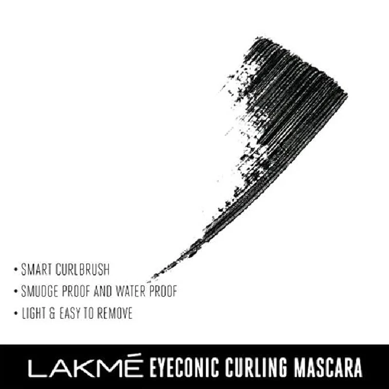 Lakme Eyeconic Curling Mascara, Black, Waterproof Mascara - Image 5