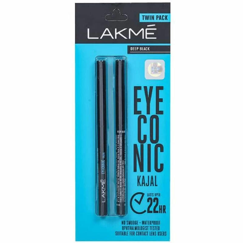 Lakme Eyeconic Kajal Twin Pack Lakme Eyeconic Kajal Twin Pack-Pack Size-2 Pack