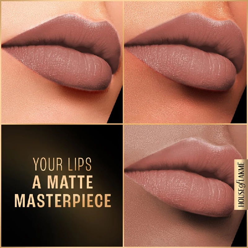 Lakme Forever Matte Liquid Lip Colour Nude Myth - Image 2