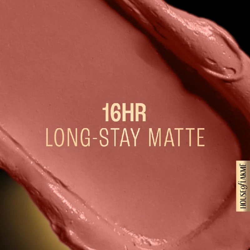 Lakme Forever Matte Liquid Lip Colour Nude Myth - Image 3