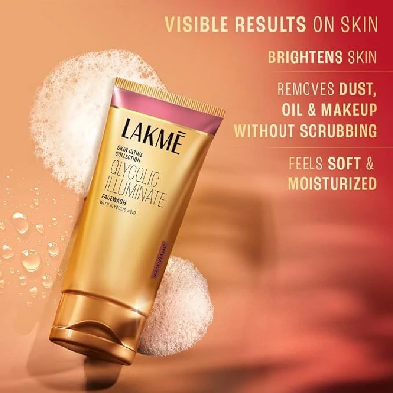 Lakme Glycolic Illuminate Facewash - Image 4