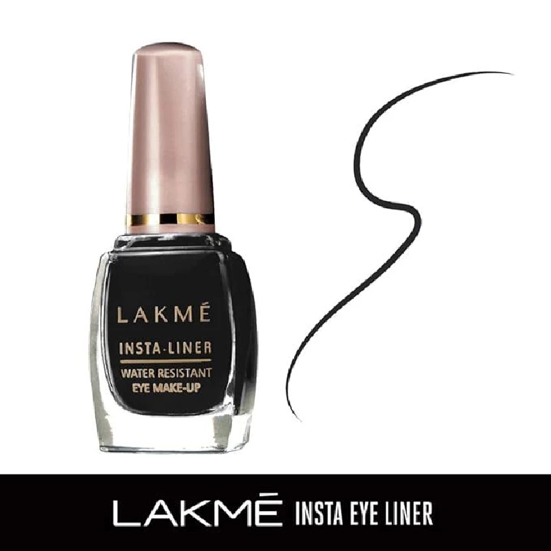 Lakme Insta Eye Liner, Black Semi-Matte Finish - Image 2